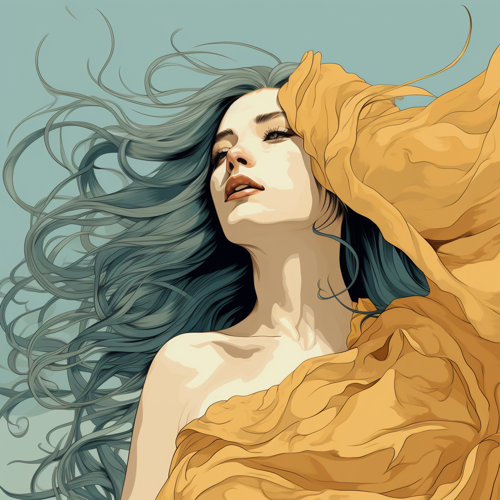 Sensual flow - Beige Canvas Art for Elegant Home Decor