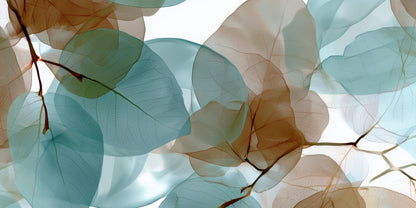 Translucent Leaves Desk Mat - Elegant Home Decor Accessory