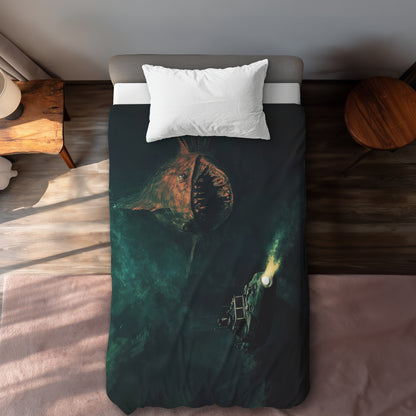 Depths Beige Duvet Cover - Elegant Home Decor Accent