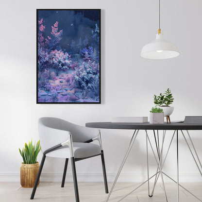 Cold night - 36"x36" Framed canvas