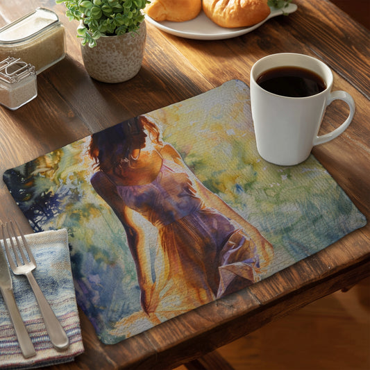 Out of the water - 14"x18" Braided Polyester Placemat