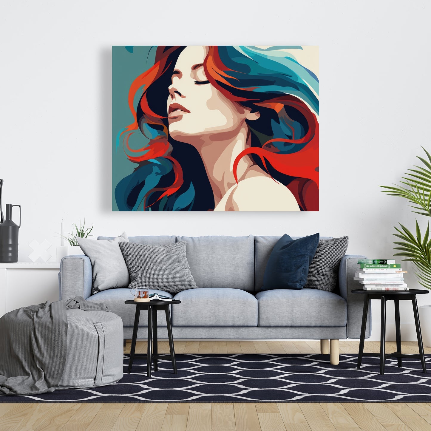 Zen Blue Canvas - Stylish Home Decor for Tranquil Spaces