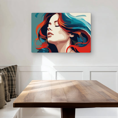 Zen - Turquoise Metal Print for Stylish Home Decor