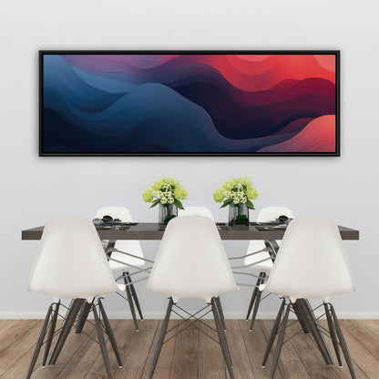 Ethereal Smoke - Pink Framed Canvas for Home Decor
