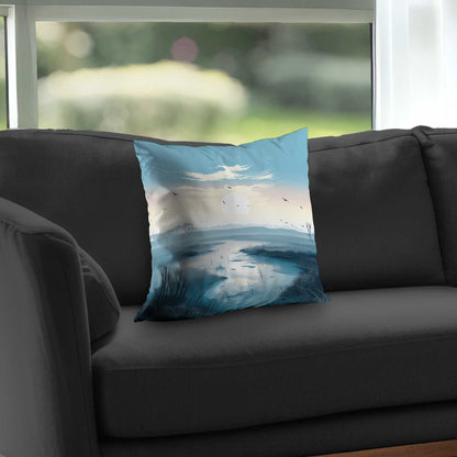 The Marsh Poly Twill Throw Pillow - Stylish Home Decor