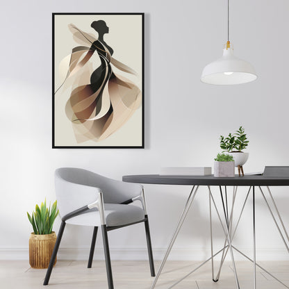 Classy silhouette - 36"x36" Framed canvas