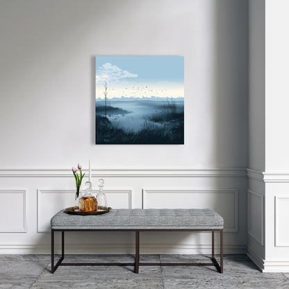 Evening marsh - 32"x32" Canvas
