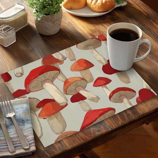 Crimson Cap Dance Polyester Placemat for Home Decor