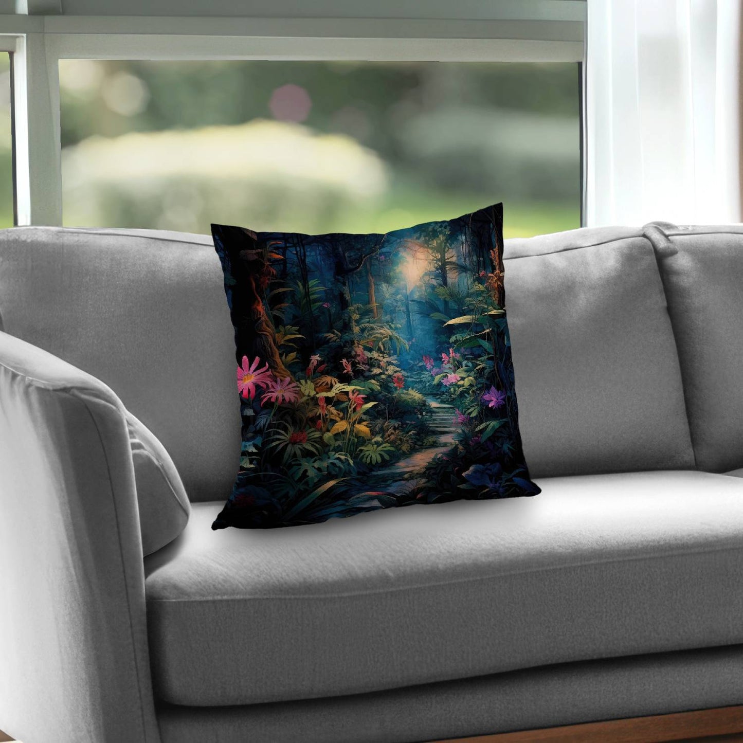 Coussin décoratif en sergé de polyester « Against all odds » - Accessoire de décoration intérieure