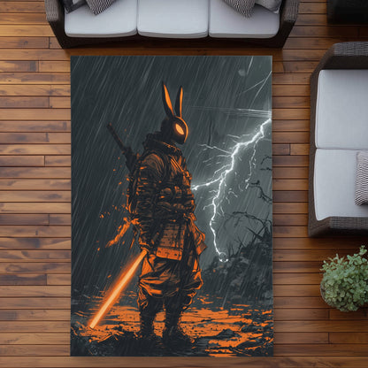 War machine White Outdoor Area Rug for Home Decor | Stylish