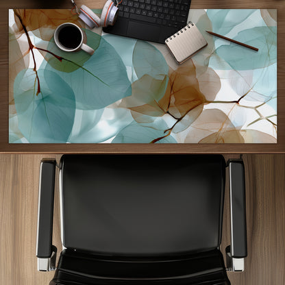 Translucent leaves - Desk Mat