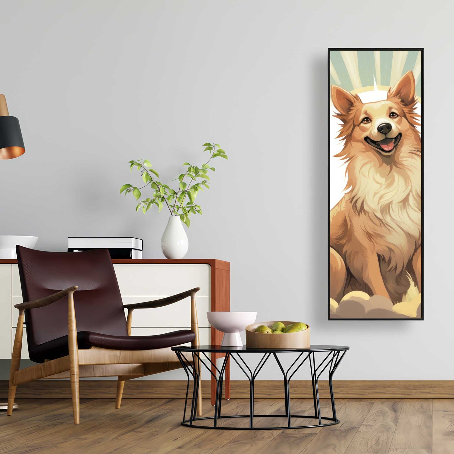 Who's a good boy - White Framed Canvas for Home Decor