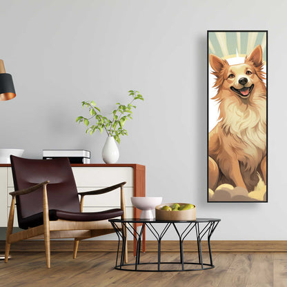 Who's a good boy - White Framed Canvas for Home Decor