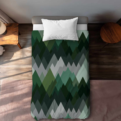 Housse de couette Evergreen Peaks | Linge de lit élégant pour la maison