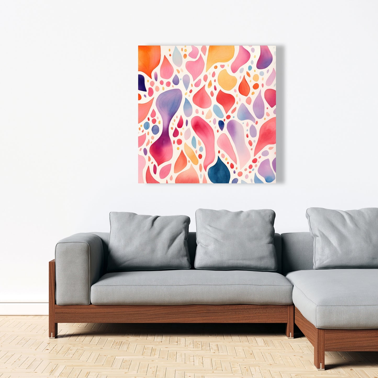 Splotches - Orange Canvas Art for Stylish Home Decor