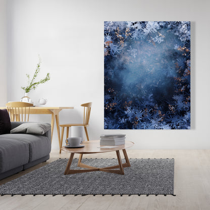 Frozen Black Canvas Wall Art for Home Decor - Stylish Design