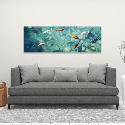Caustic fish - 32"x32" Canvas