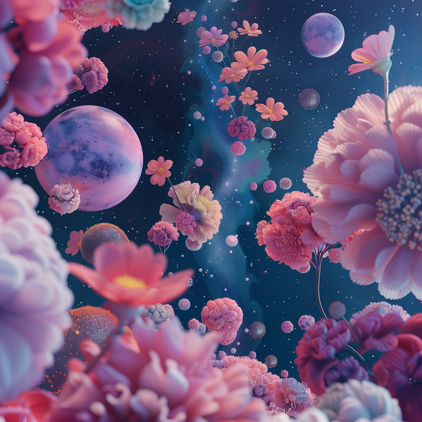 Pink Void - White Canvas for Stylish Home Decor | Art Piece