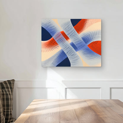 Abstract Threading - Blue Metal Print for Home Decor | Art
