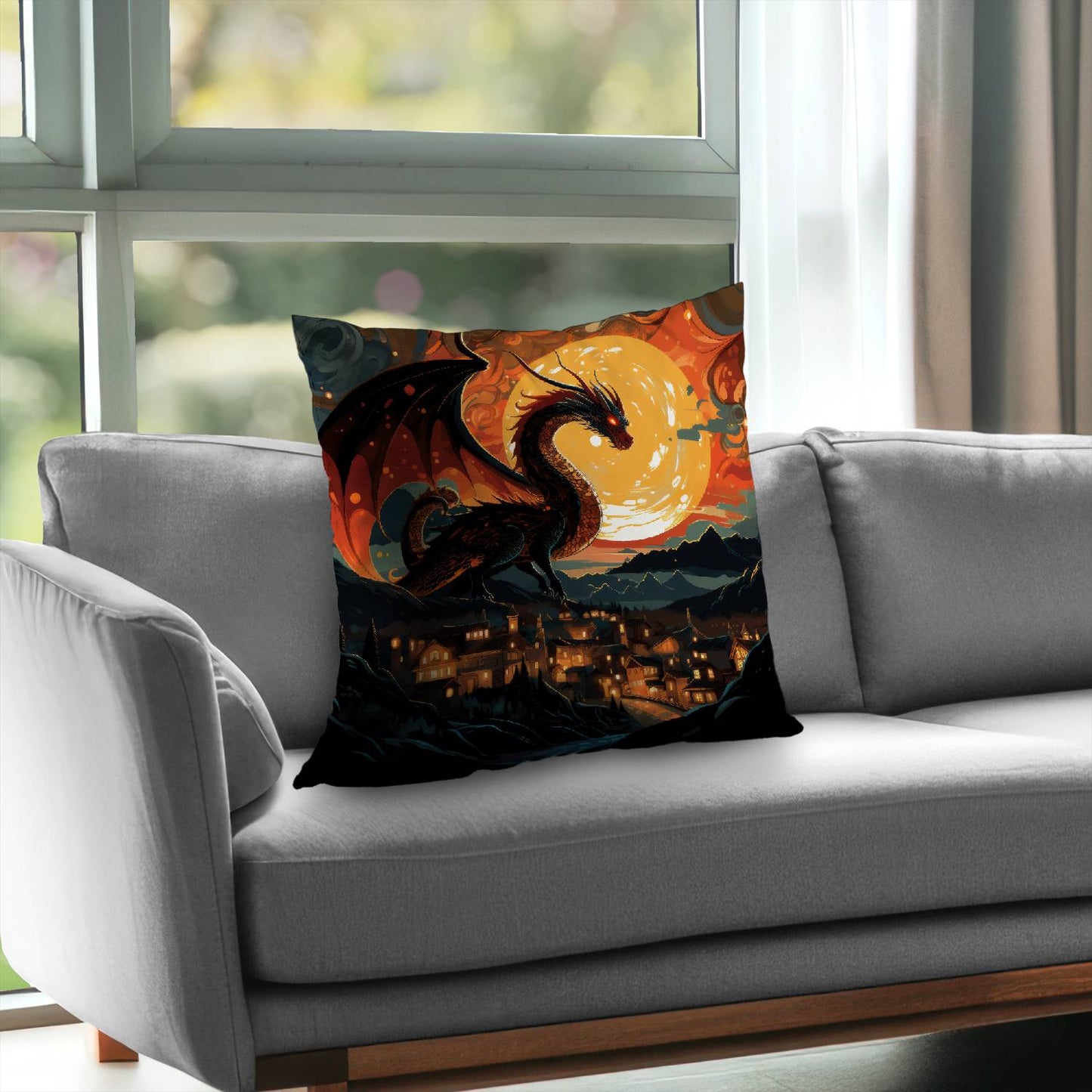 Imminent destruction - Throw pillow - Print on demand