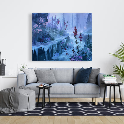 Valley of ice - 32"x32" Canvas