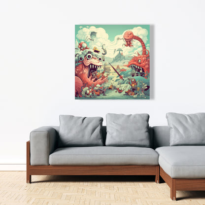 Day of reckoning - 32"x32" Canvas