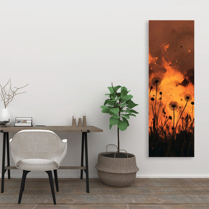 En feu - Toile 32"x32"