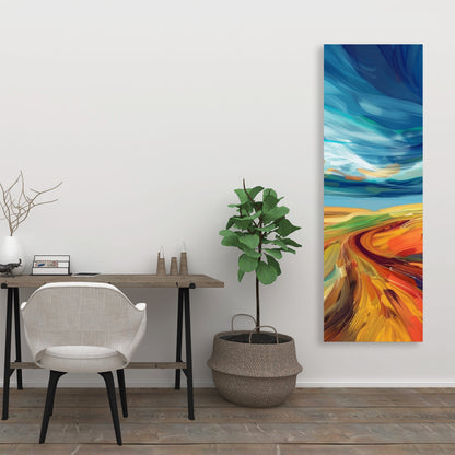 Land flow - 32"x32" Canvas