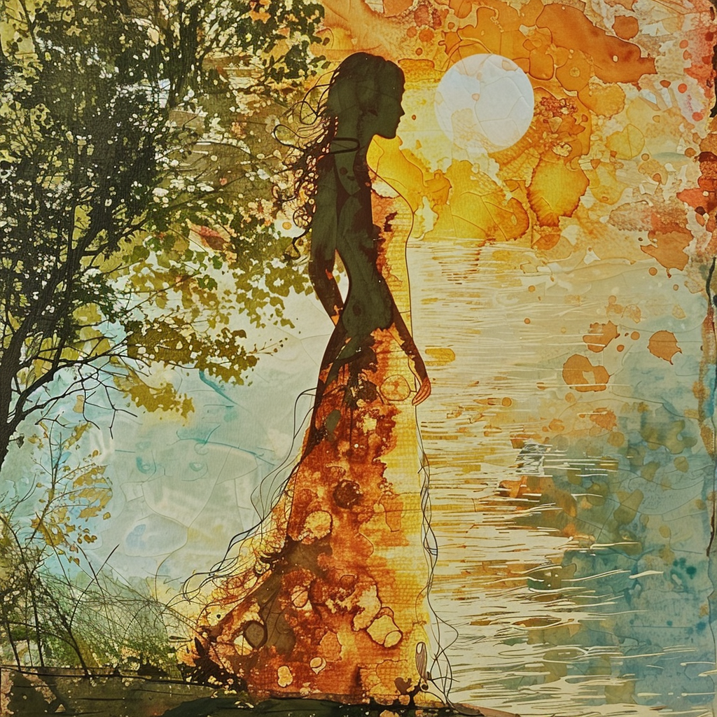 Peaceful Sun - Orange Canvas Art | Modern Style