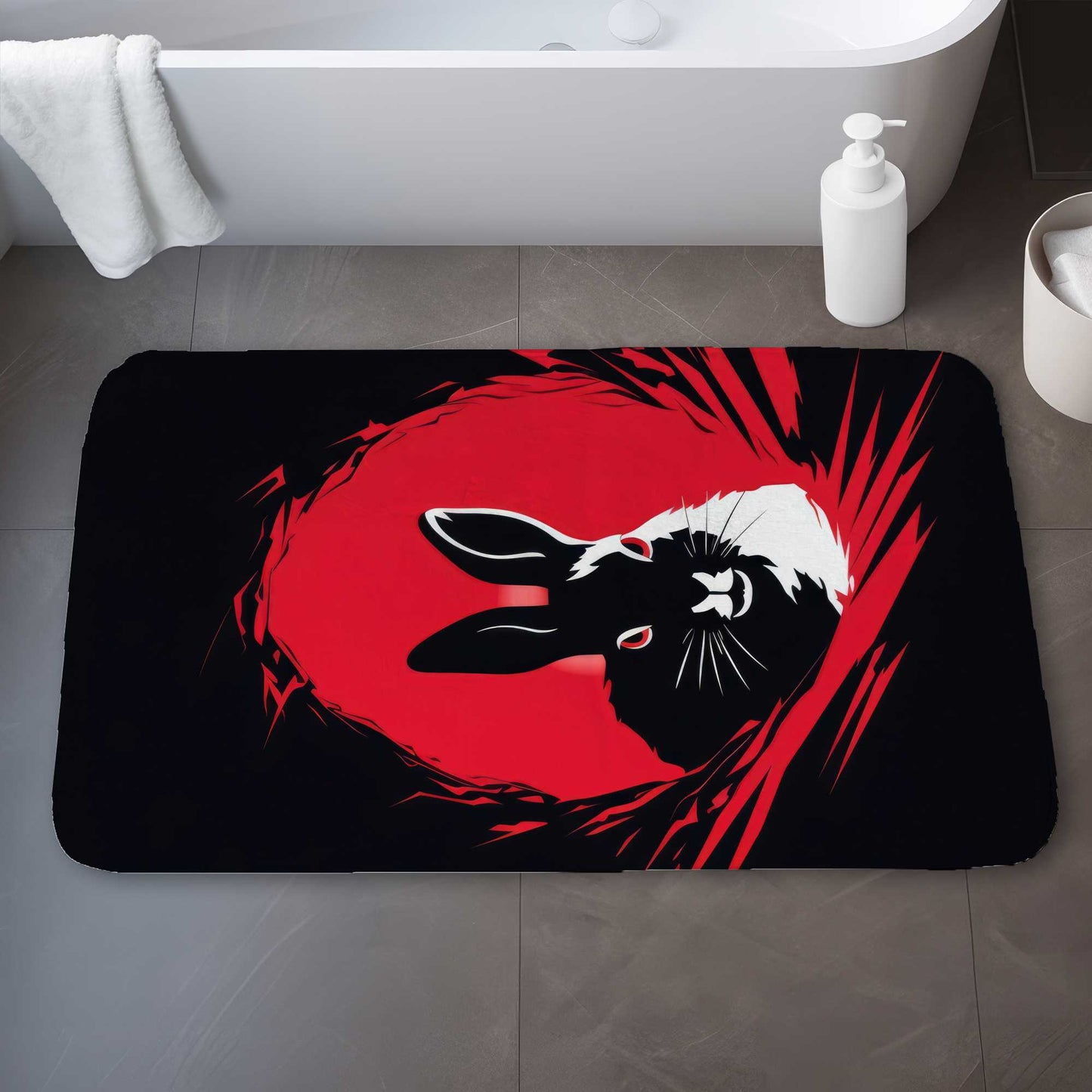 Bad Intentions Black Bath Mat | Stylish Home Decor Essential