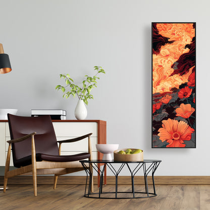 The big burn - 36"x36" Framed canvas