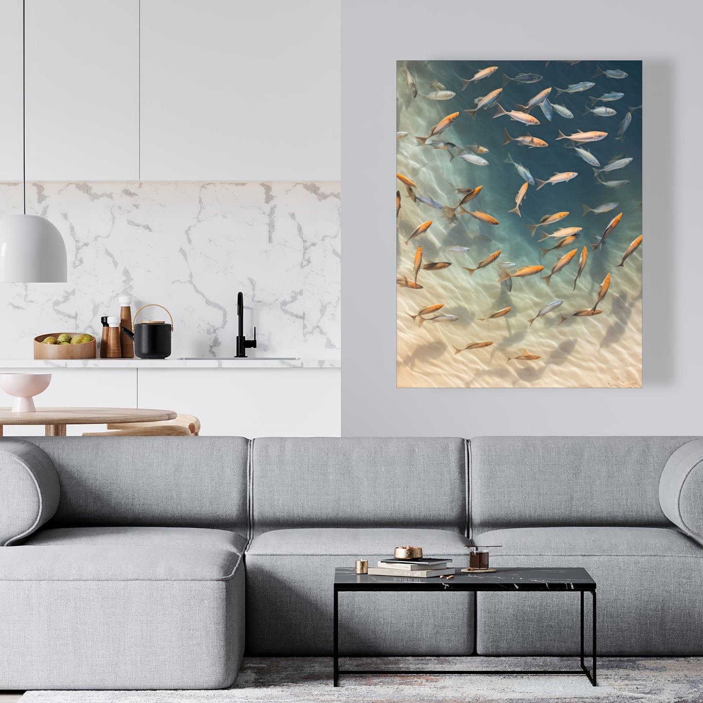 Away from the sand - 32"x32" Canvas