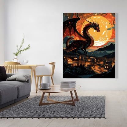 Imminent destruction - 32"x32" Canvas