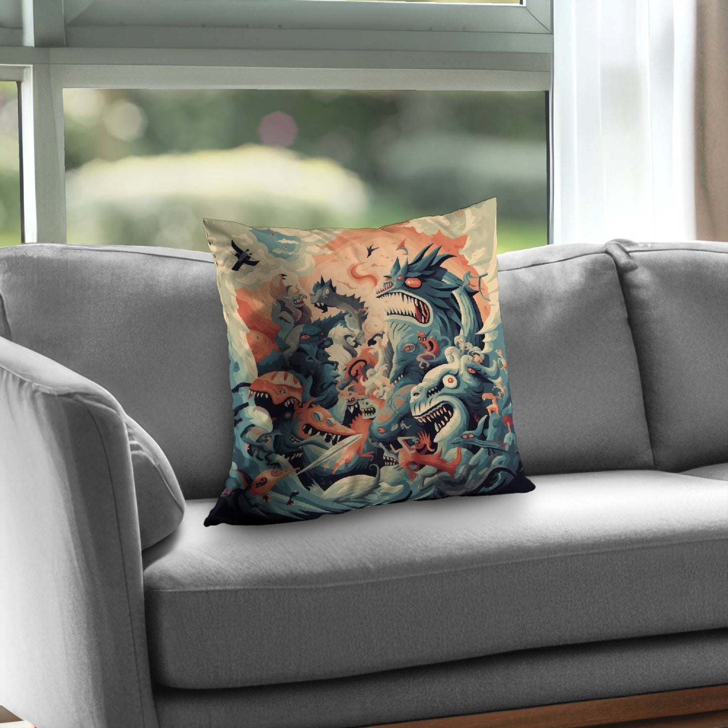 Before time - Throw pillow - Print on demand