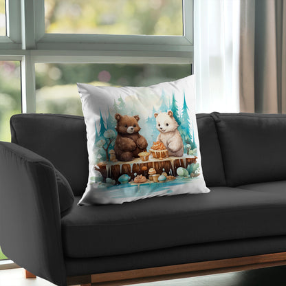 The dessert Turquoise Poly Twill Throw Pillow Insert | Home Decor