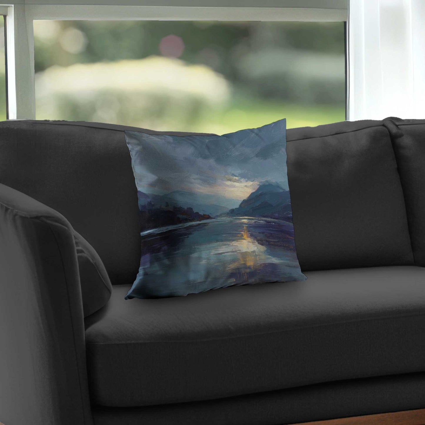 Obscure Poly Twill Throw Pillow - Stylish Home Decor Accent