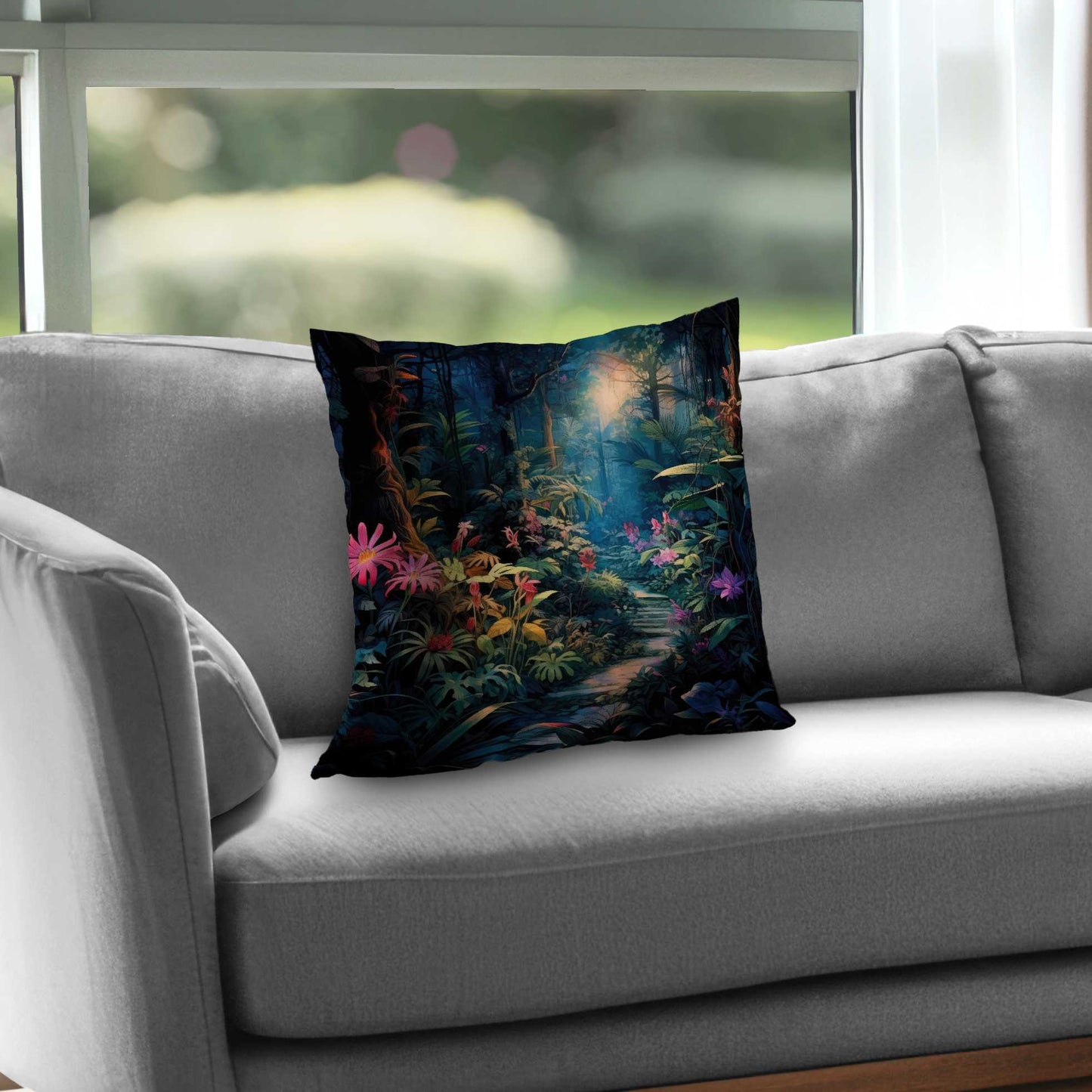 Coussin décoratif en sergé de polyester « Against all odds » - Accessoire de décoration intérieure