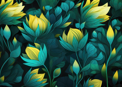 Intense Bloom Yellow Indoor Outdoor Door Mat | Home Decor