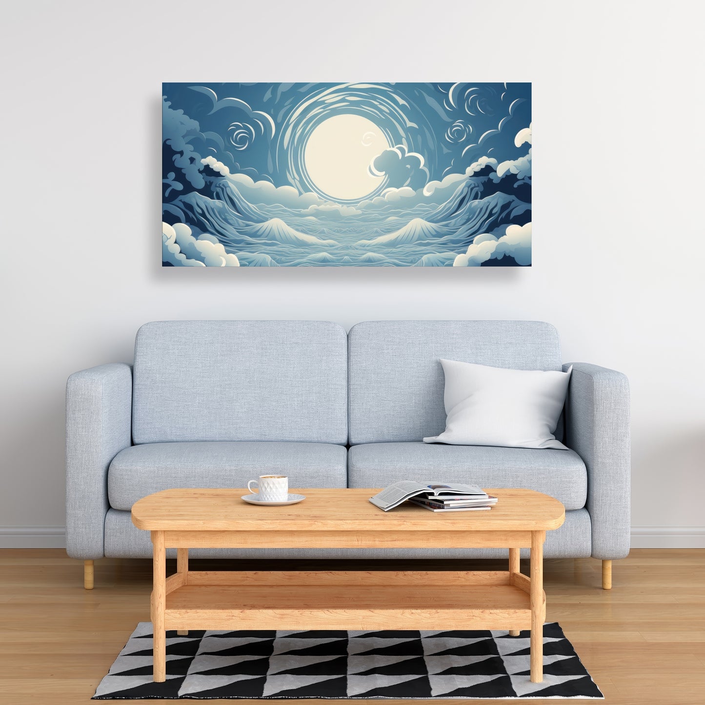 Infinite Wisdom - Gray Canvas Wall Art for Home Decor