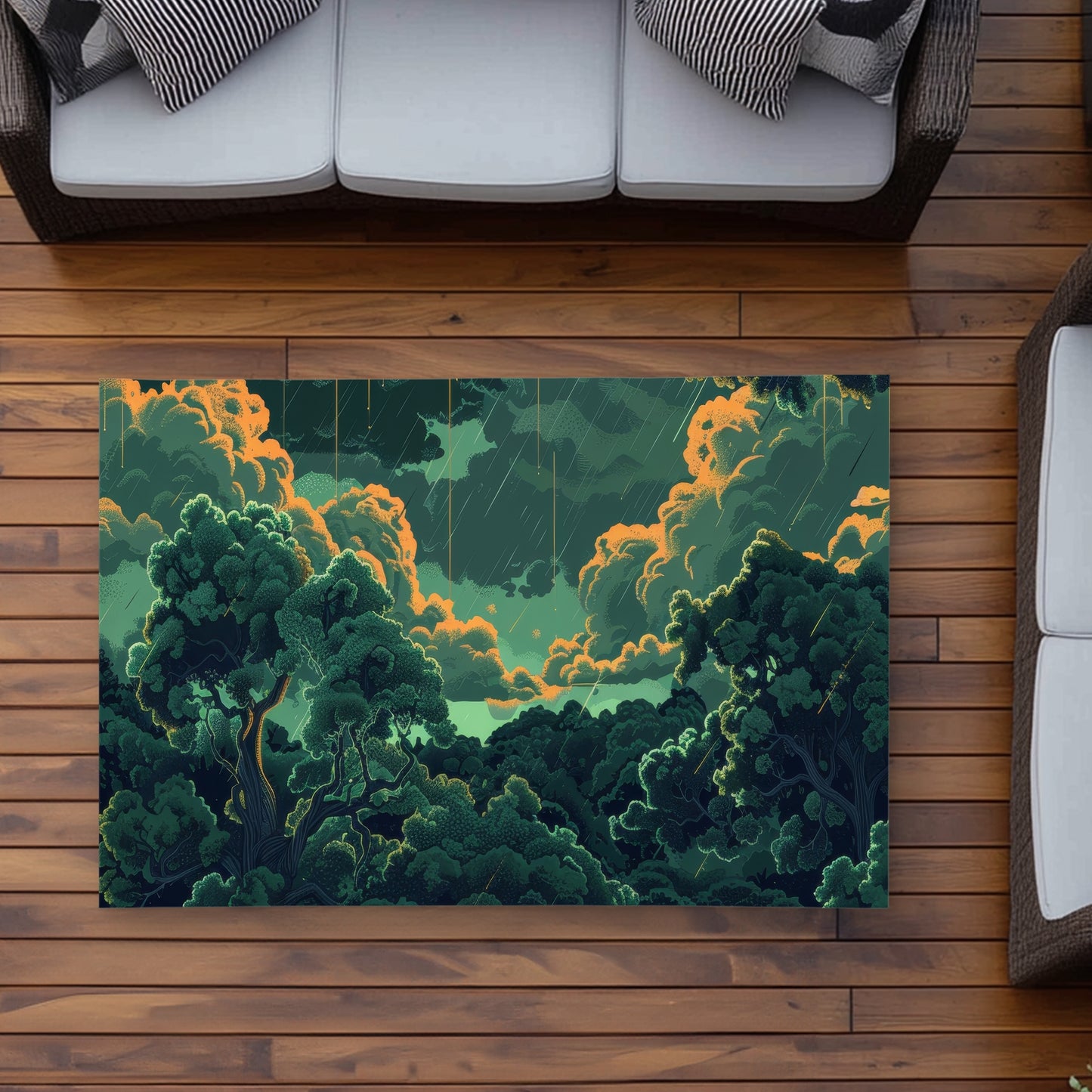 Tapis d'extérieur Drops - Pièce de décoration élégante pour la maison