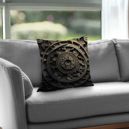 Cycles Poly Twill Throw Pillow | Stylish Home Decor Accent