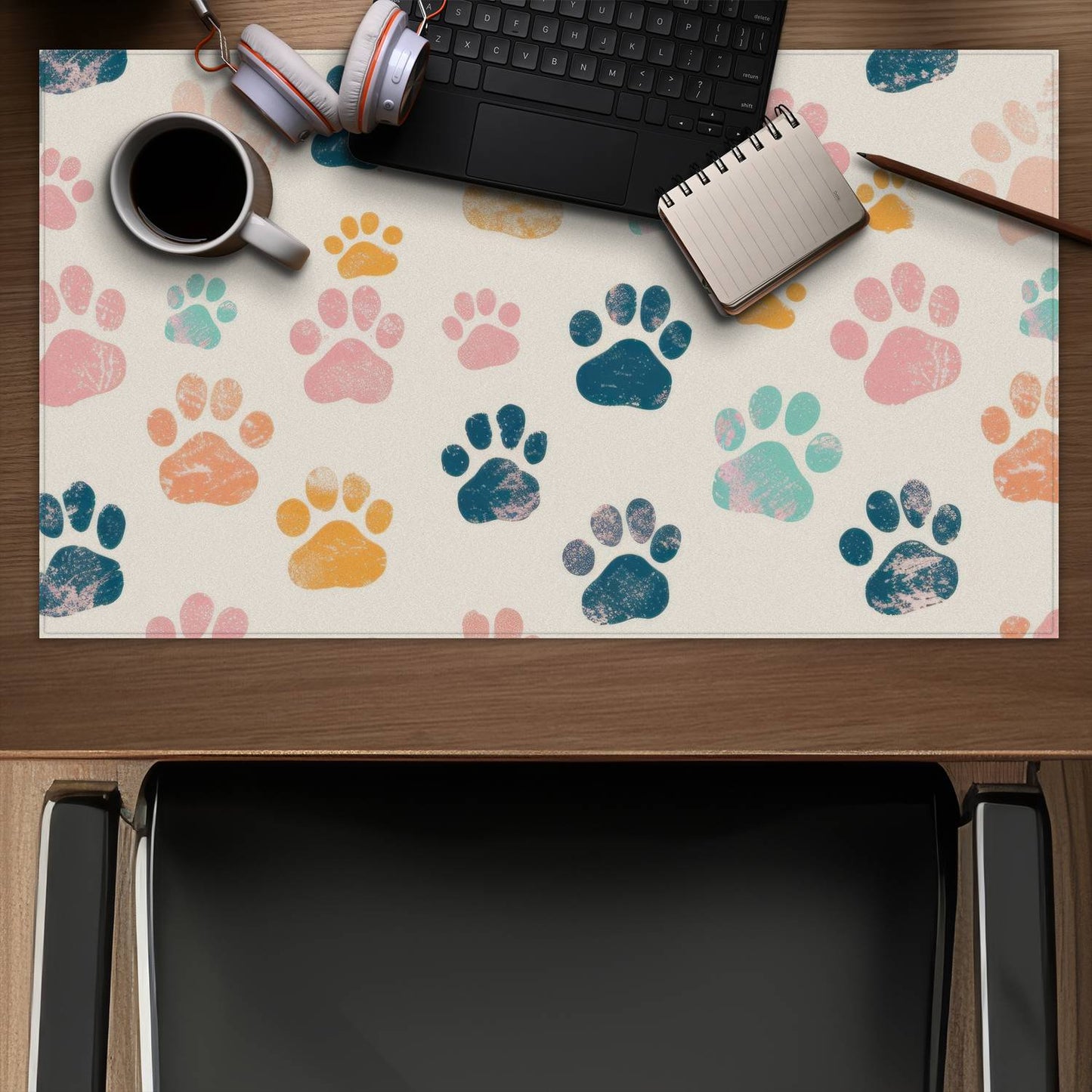 Cute paws - Desk mat - Print on demand