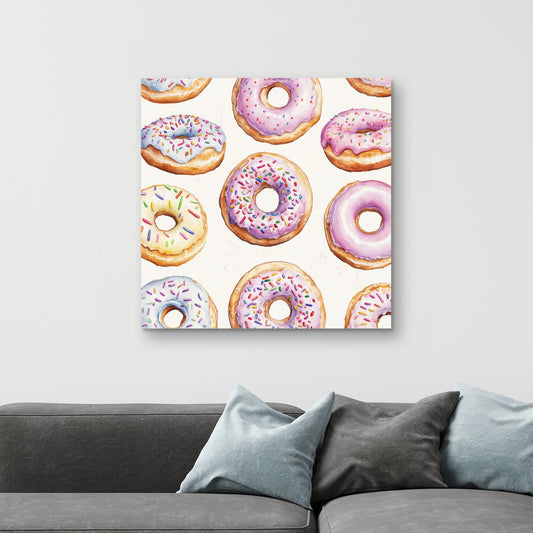 Sugar delights - White Canvas for Stylish Home Decor