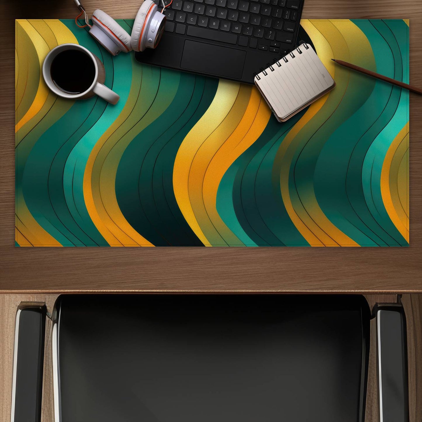 Voluptuous Turquoise Desk Mat for Stylish Home Decor