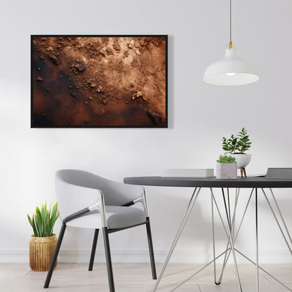 The dark patch - 36"x36" Framed canvas