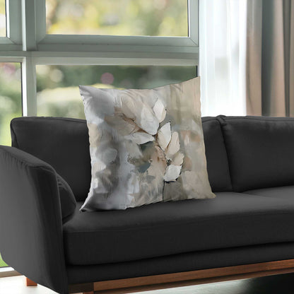 Leaf Poly Twill Throw Pillow - Stylish Home Decor Accent