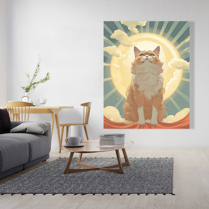 Moewing Above - Blue Canvas Art for Home Decor | Stylish Design