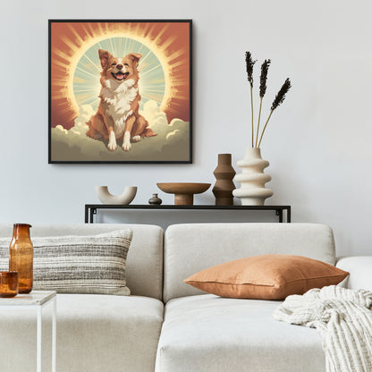 Pats and smiles - 36"x36" Framed canvas