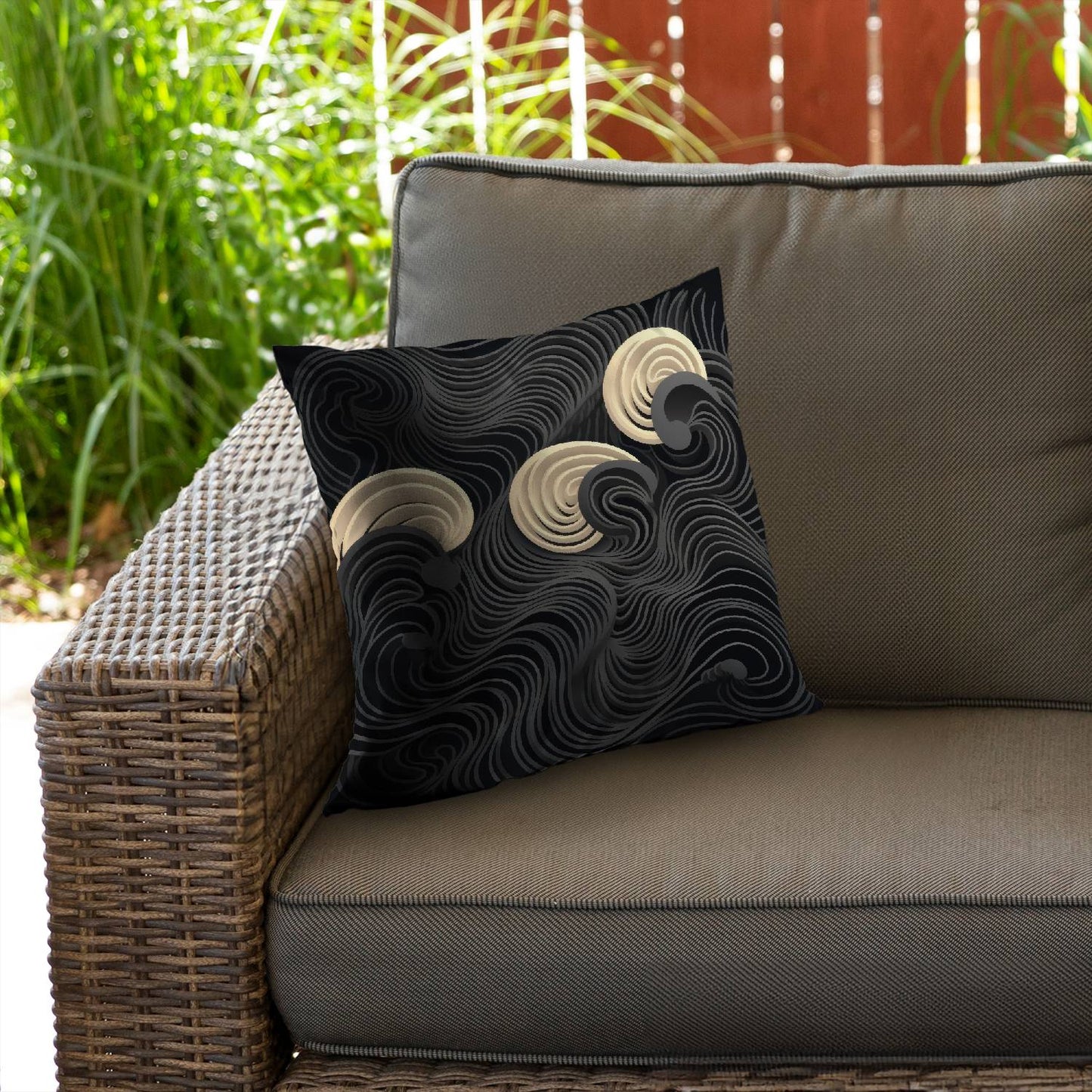 Layers - Throw pillow - Print on demand