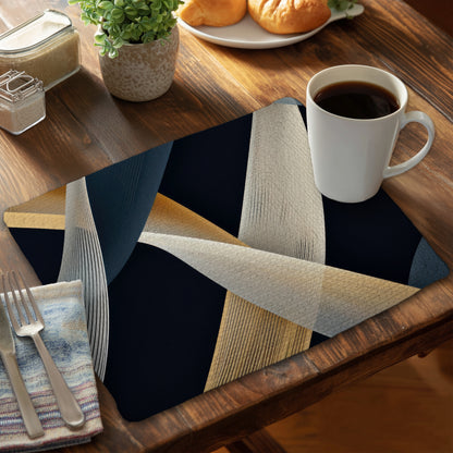 Ropes of Destiny - Gray Braided Polyester Placemat for Decor